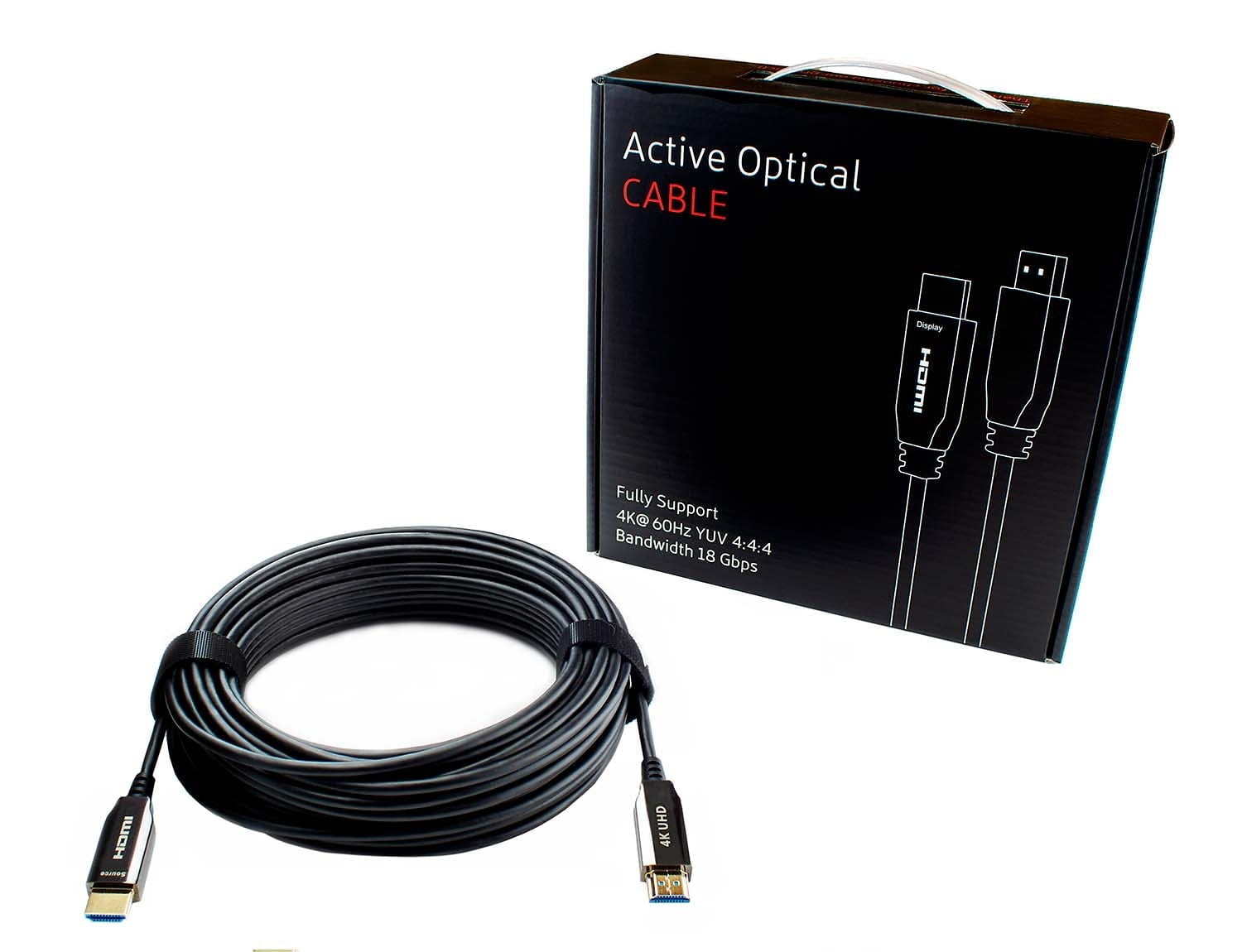Actieve optische High Speed HDMI kabel 30 meter 4K verguld