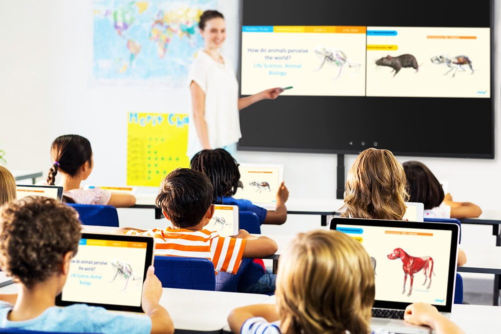 Gebruik van de AirServer Connect in het onderwijs.