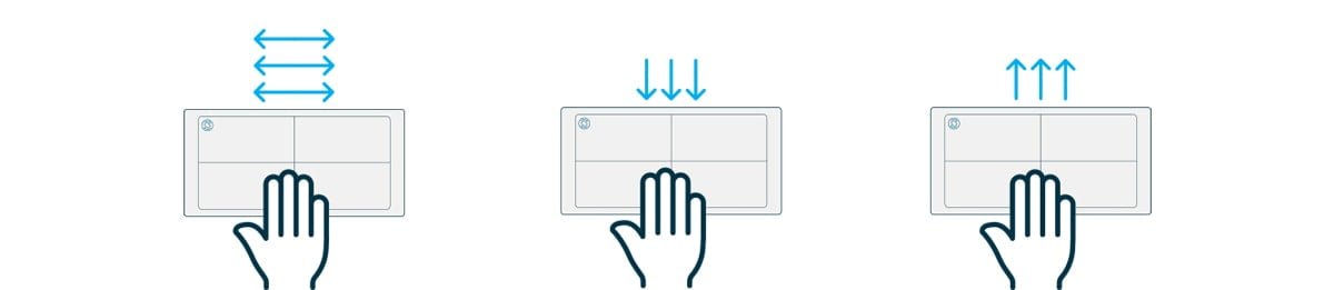 DeX touchpad gebaren
