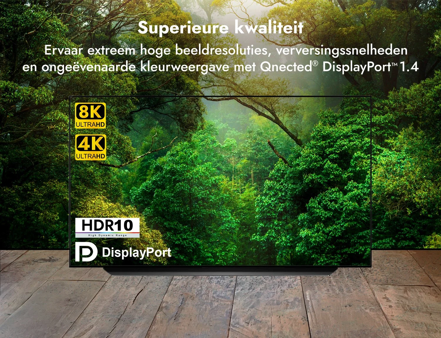 DisplayPort 1.4 kabel 4 meter 4K 144Hz 8K 60Hz beeldresolutie