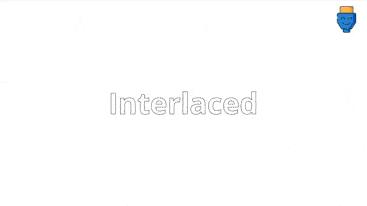 Voorbeeld interlaced 1080i en verschil met 1080p.