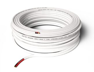 Qnected luidsprekerkabel 2x 2.5mm² 50 meter OFC koper wit