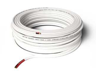 Qnected luidsprekerkabel 2x 4mm² 10 meter OFC koper wit