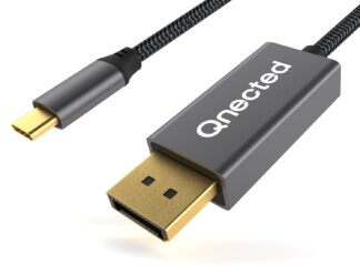 Qnected® USB-C naar DisplayPort kabel 2 meter vooraanzicht