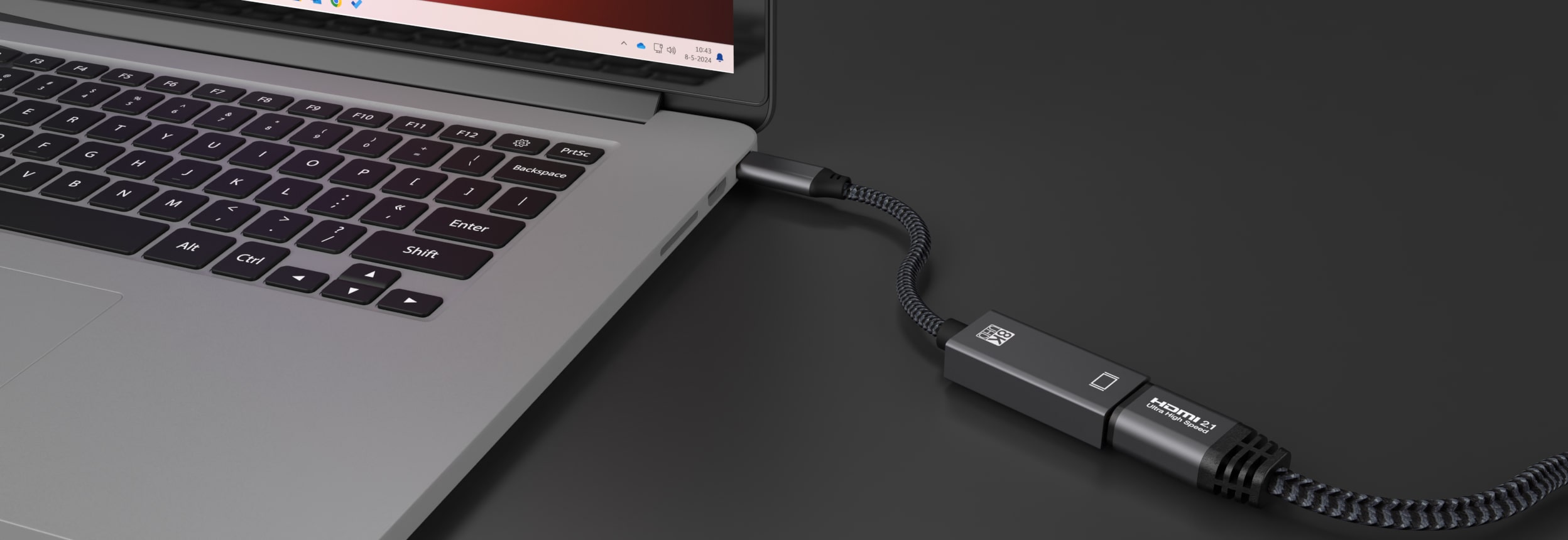 Qnected® USB Type-C naar HDMI 2.1-adapter